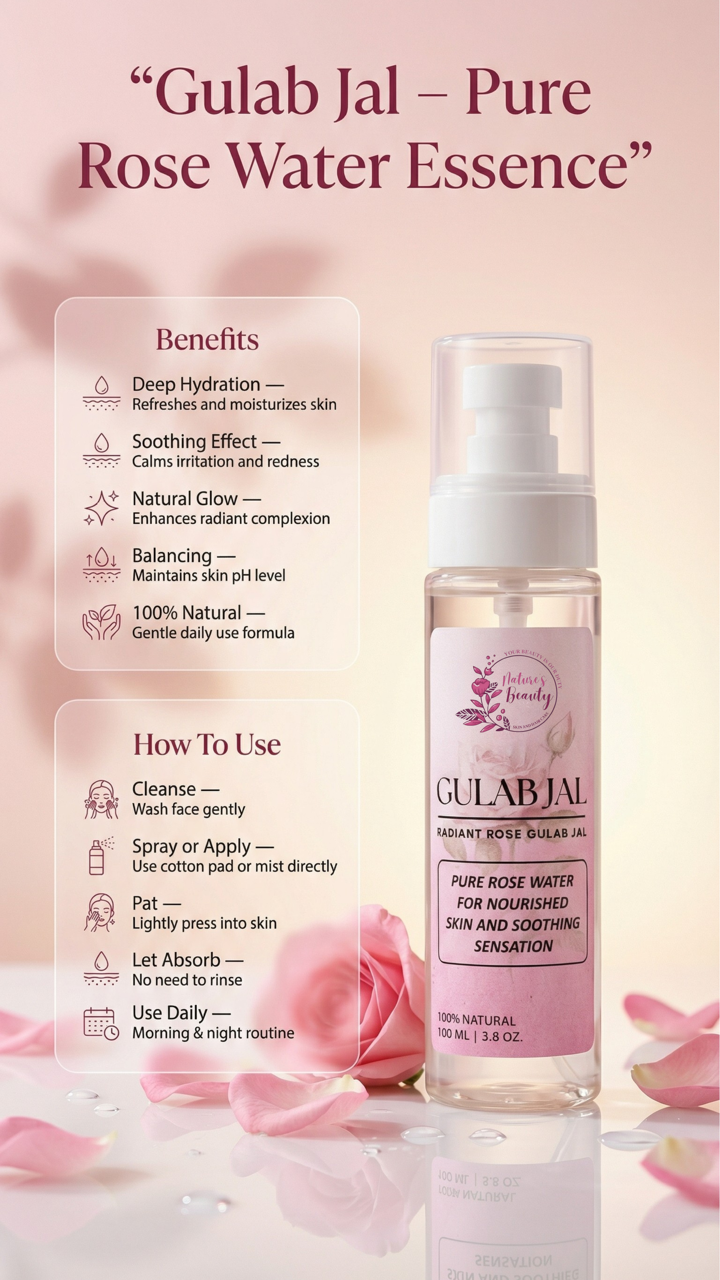 Rose Water - 100ml