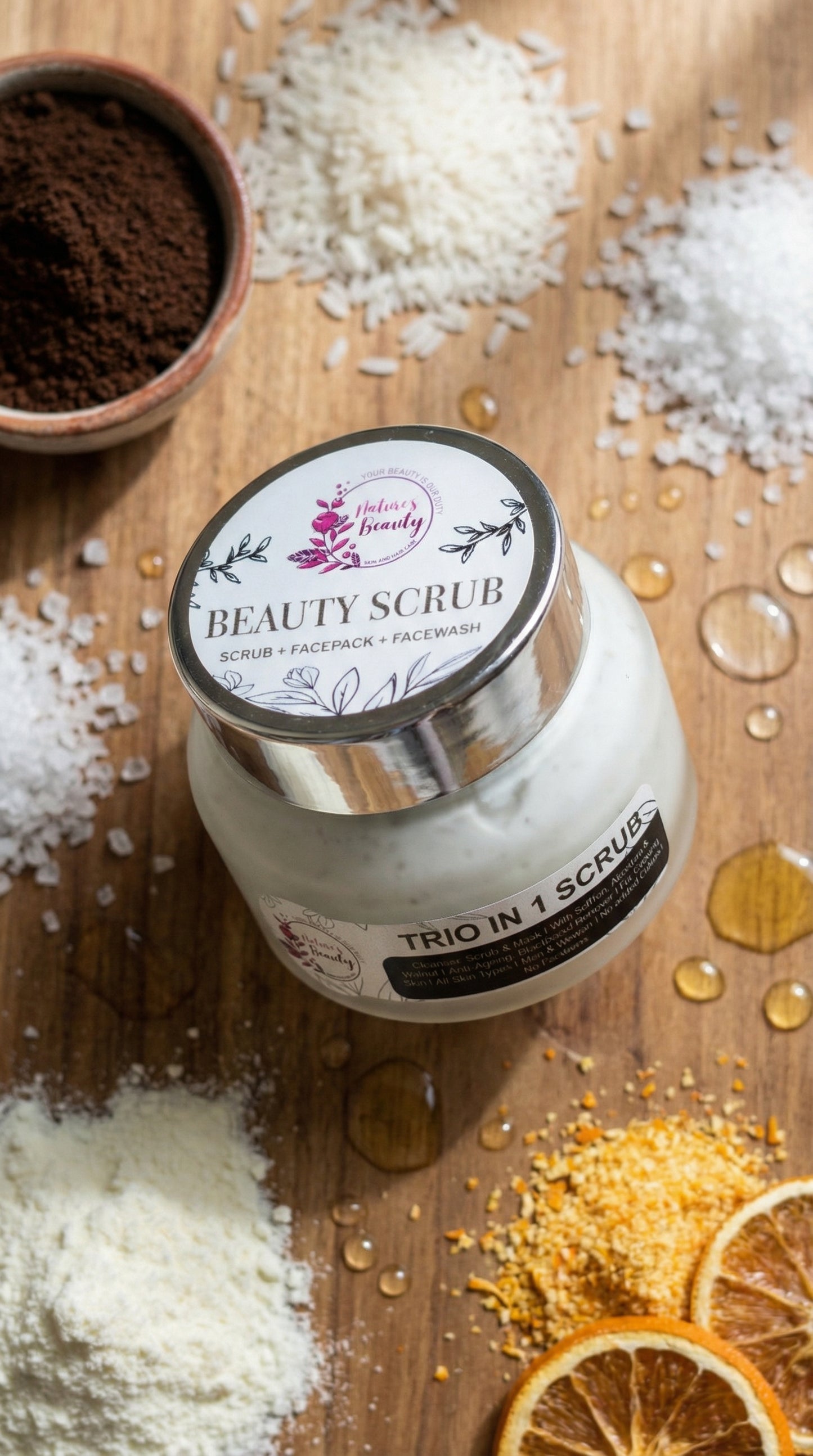 3-in-1 Scrub: Scrub, Face Pack & Face Wash - 50g