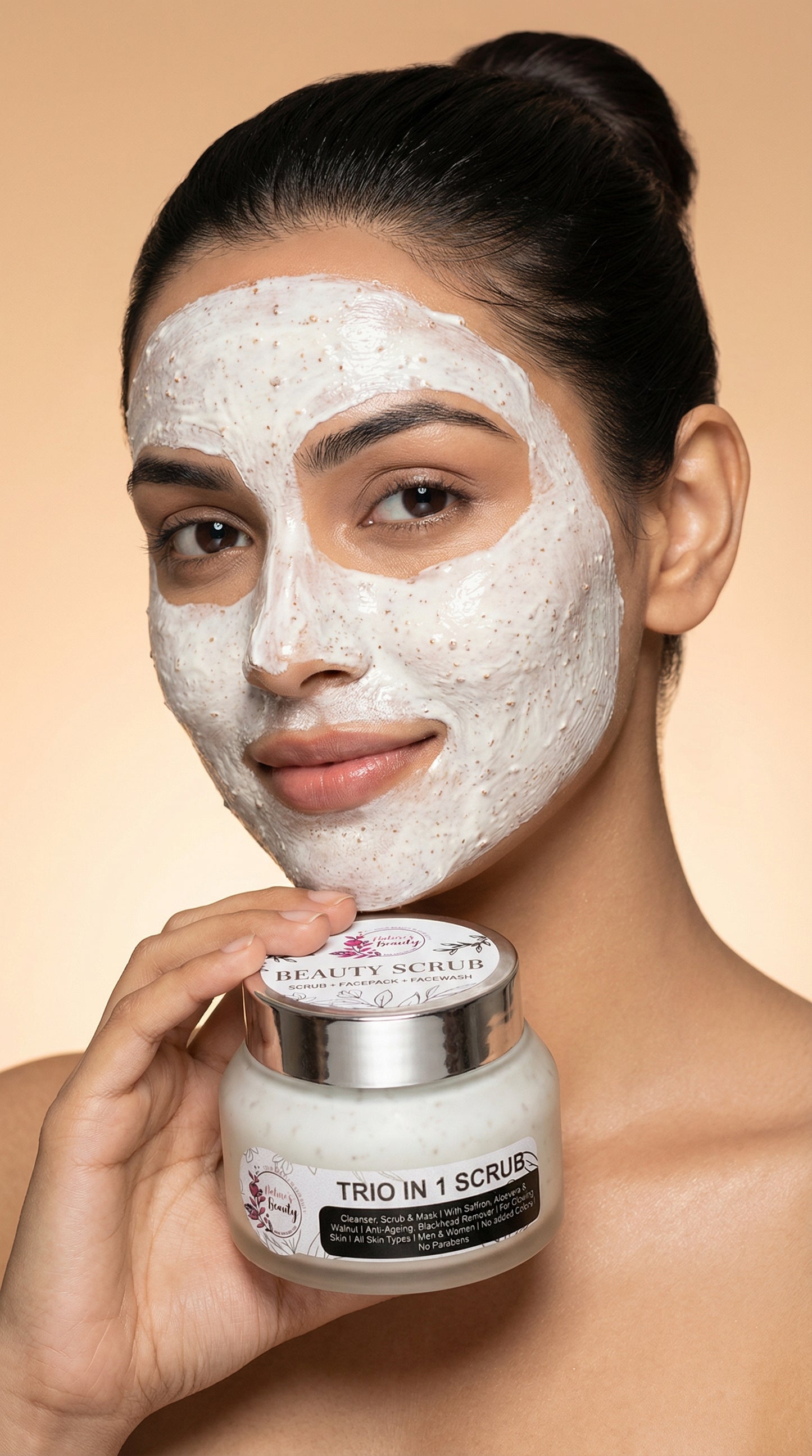 3-in-1 Scrub: Scrub, Face Pack & Face Wash - 50g