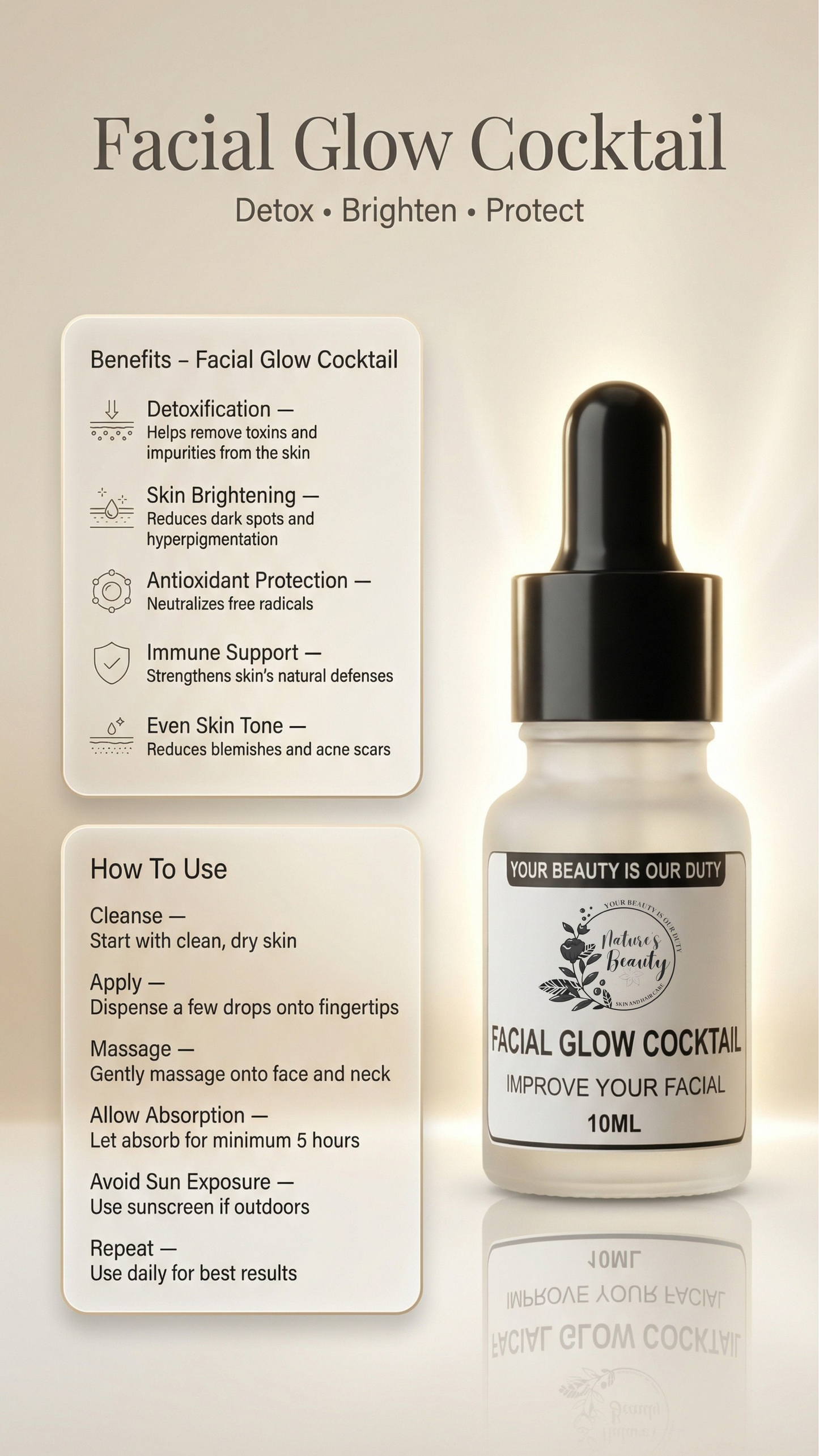 Facial Glow Cocktail - 10ml