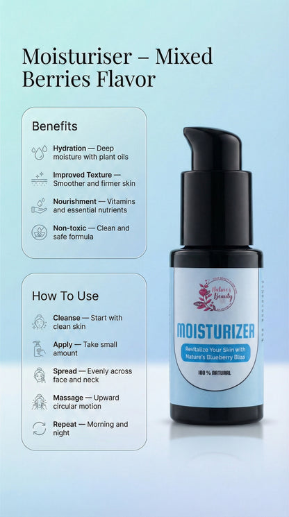 Moisturizer - Mixed Berries Flavor - 50ml